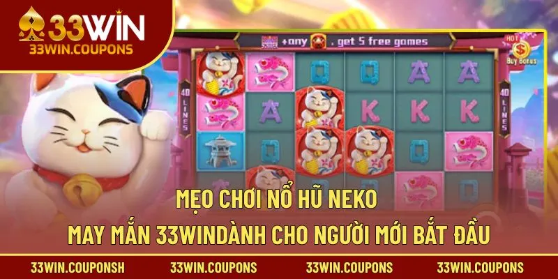 Mẹo chơi nổ hũ neko may mắn 33WIN dành cho người mới bắt đầu
